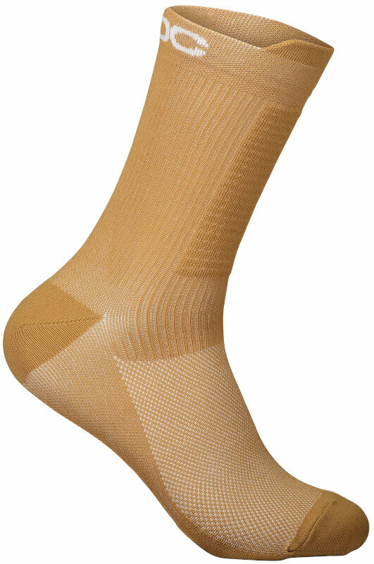 Cyklo ponožky POC Lithe MTB Mid Sock Aragonite Brown S Cyklo ponožky