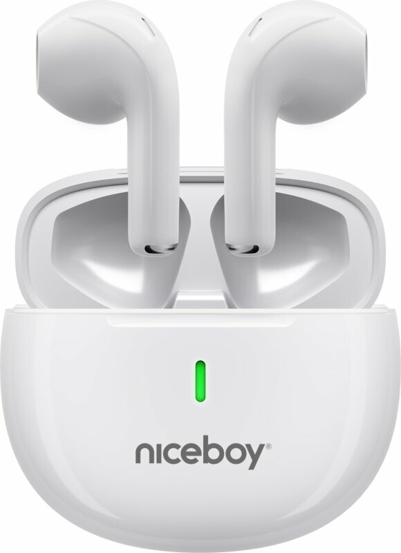 Intra-auriculares true wireless Niceboy Hive Beans Pop White