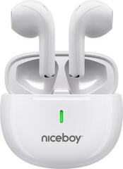 Trådlösa in-ear-hörlurar Niceboy Hive Beans Pop White Trådlösa in-ear-hörlurar