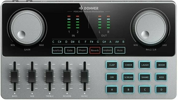 Podcast keverő Donner Podcard All-in-One Podcast Equipment Bundle - 1