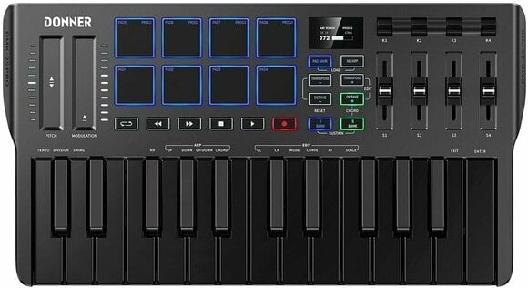 MIDI toetsenbord Donner DMK-25 Pro (Alleen uitgepakt) - 1