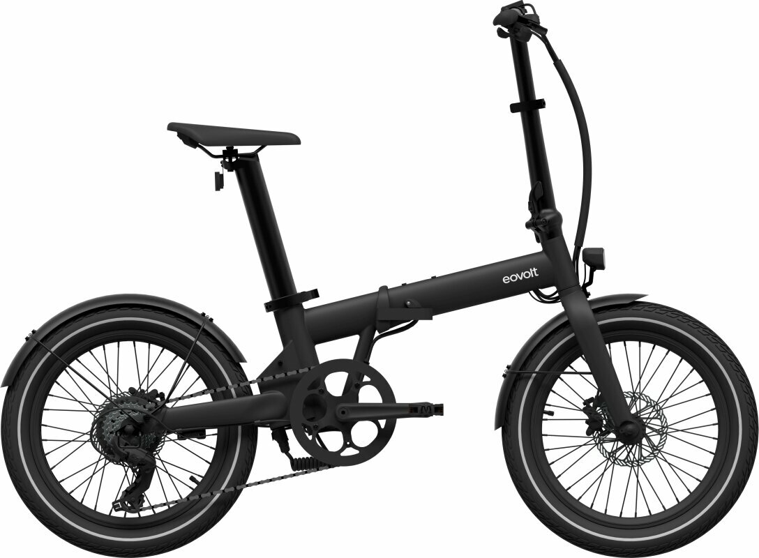 Hybride E-fiets Eovolt Afternoon 20" V2 SHIMANO TOURNEY 1x7 Onyx Black