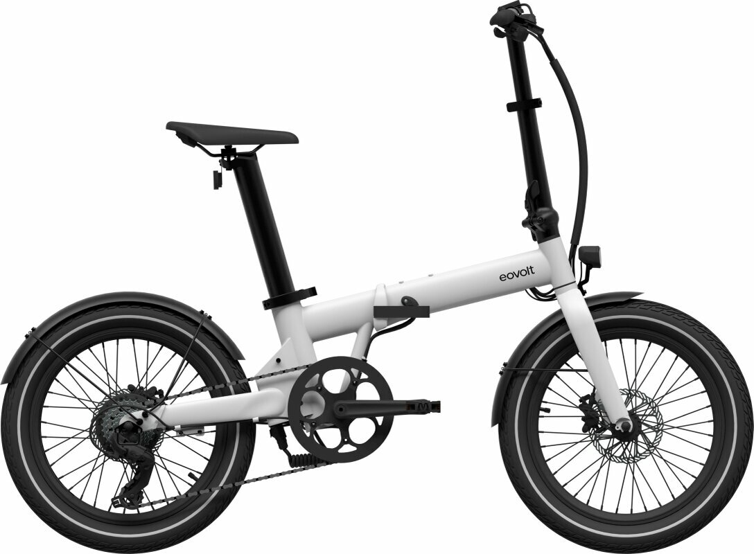 Bicicleta elétrica híbrida Eovolt Afternoon 20" V2 SHIMANO TOURNEY 1x7 Moon Grey