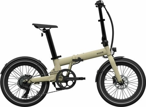 Hybrid E-Bike Eovolt Afternoon 20" V2 SHIMANO TOURNEY 1x7 Desert Sand - 1