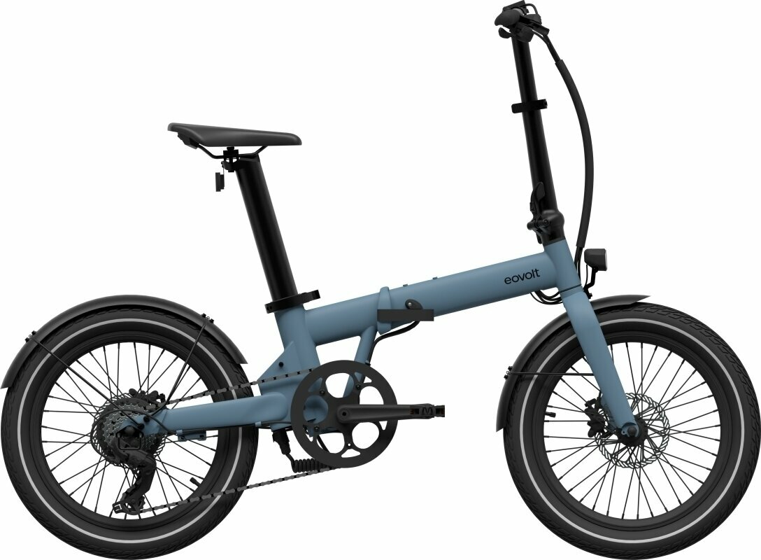 Hybride E-fiets Eovolt Afternoon 20" V2 SHIMANO TOURNEY 1x7 Ocean Blue