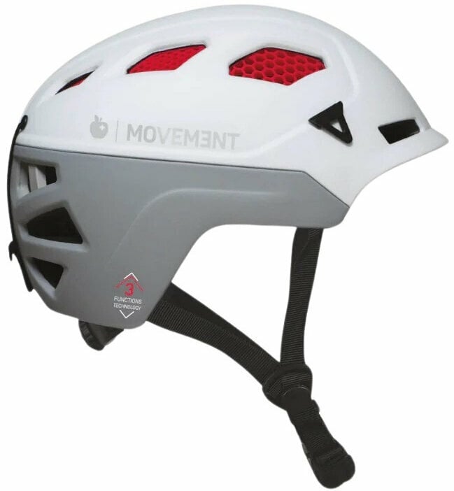 Levně Movement 3Tech Alpi Honeycomb W Grey/White/Carmin M (56-58 cm) Lyžařská helma
