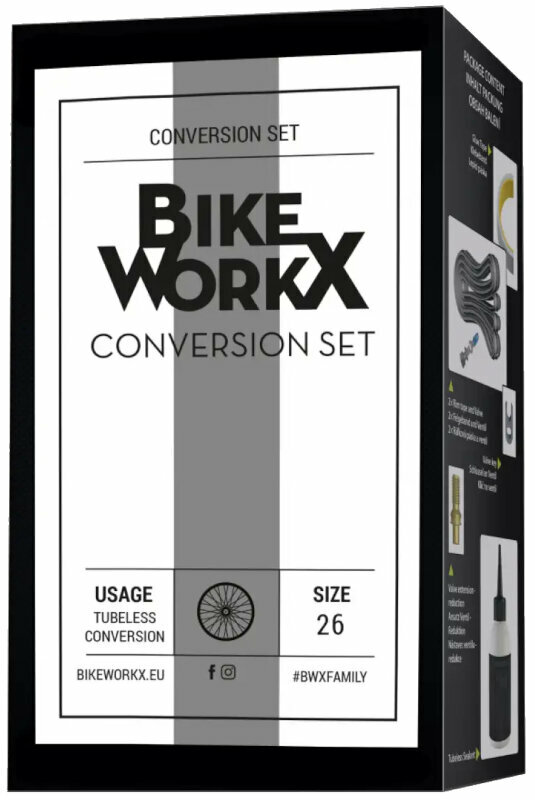Zestaw do naprawy opon BikeWorkX Conversion set 26