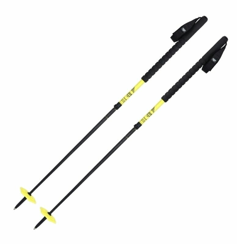 Black Crows Duos Freebird Black/Yellow 110 - 140 cm Bâtons de ski unisex