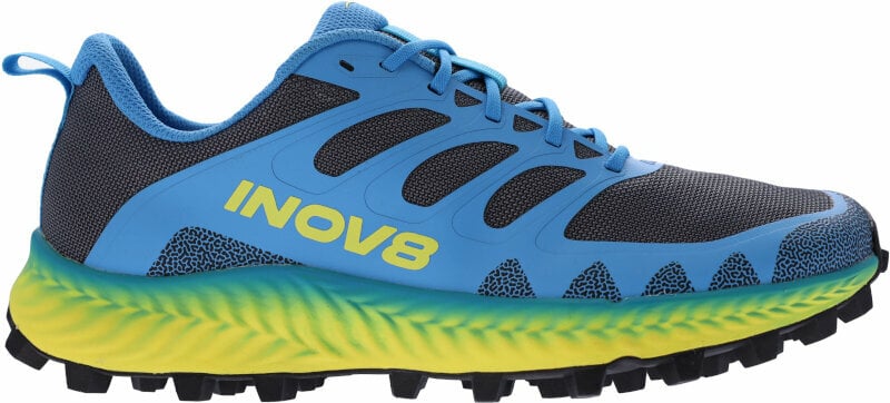 Trailowe buty do biegania Inov-8 Mudtalon Dark Grey/Blue/Yellow 44,5 Trailowe buty do biegania