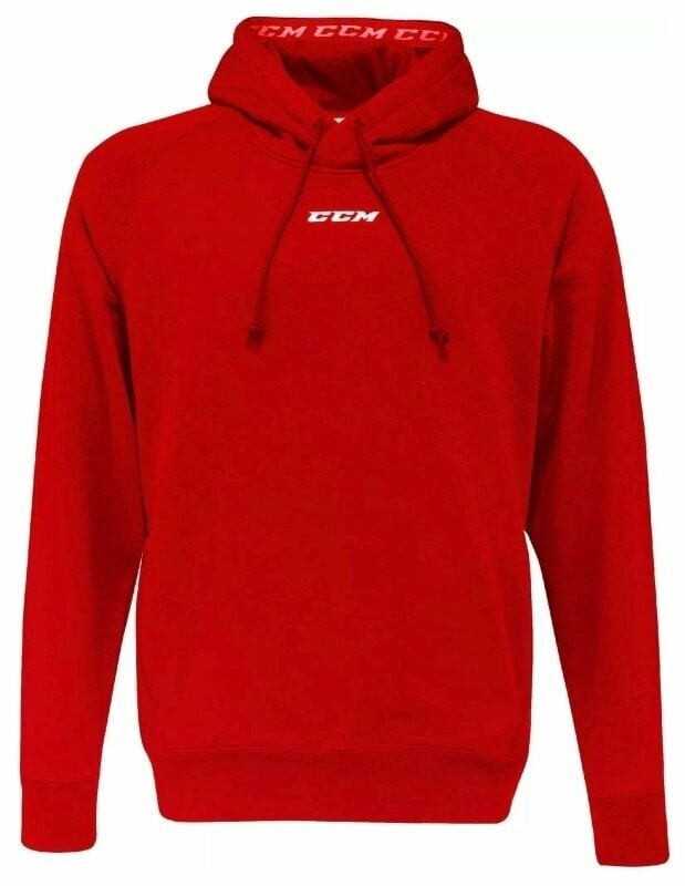 Hockey Sweatshirt CCM Team Fleece Pullover Hoodie Red XL Hockey Sweatshirt