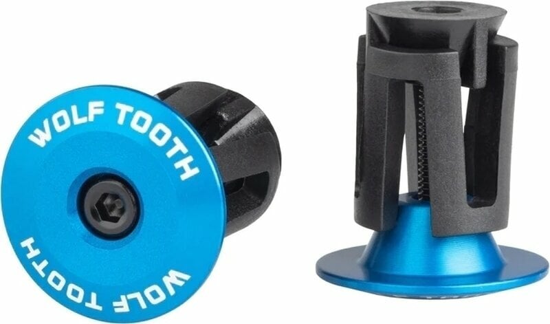 Lenkergriff Wolf Tooth Alloy Bar End Plugs Blue Lenkergriff