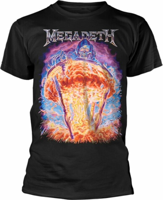 T-Shirt Megadeth T-Shirt Bomb Splatter Unisex Black XL