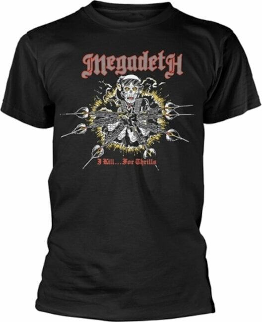 Skjorta Megadeth Skjorta Kill For Thrills Black S