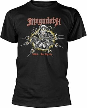 Maglietta Megadeth Maglietta Kill For Thrills Unisex Black S - 1