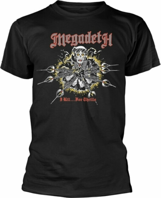 Skjorte Megadeth Skjorte Kill For Thrills Black L