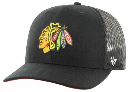 Hockey Cap Chicago Blackhawks NHL '47 Ballpark Trucker Black Hockey Cap - 1