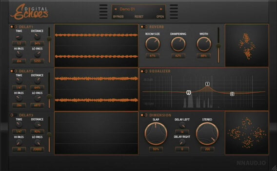 Studio software plug-in effect New Nation Digital Echoes Dimensional Delay (Digitaal product) - 1