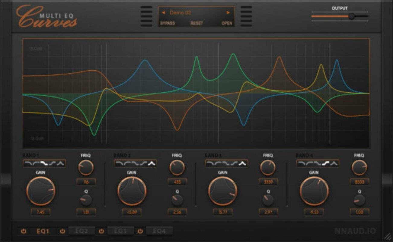 Studio software plug-in effect New Nation Curves - Multi EQ (Digitaal product)