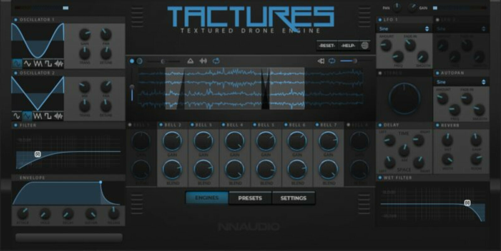 Studio software plug-in effect New Nation Tactures - Textured Drone Engine (Digitaal product)