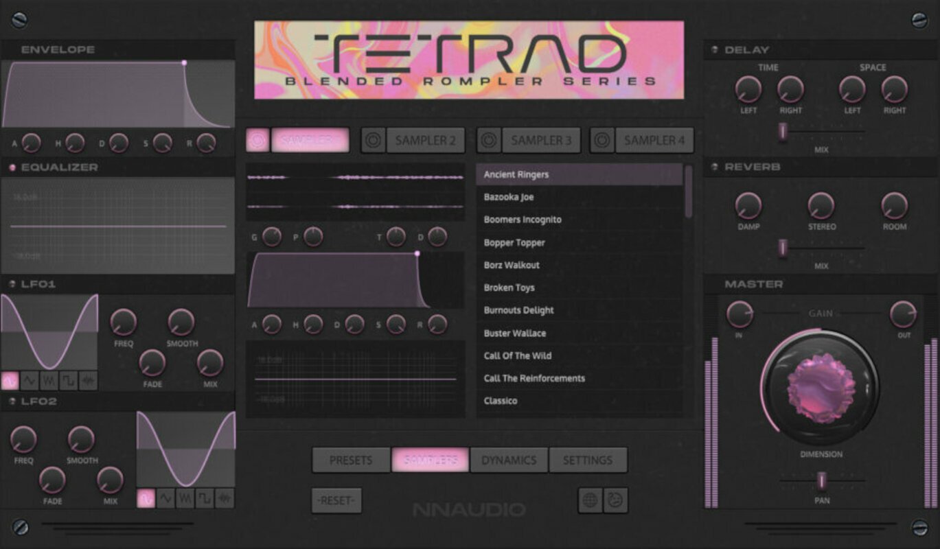 Logiciel de studio Instruments virtuels New Nation Tetrad - Blended Rompler Series Bundle (Produit numérique)