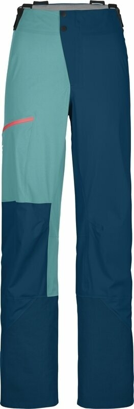 Smučarske hlače Ortovox 3L Ortler Pants W Petrol Blue S