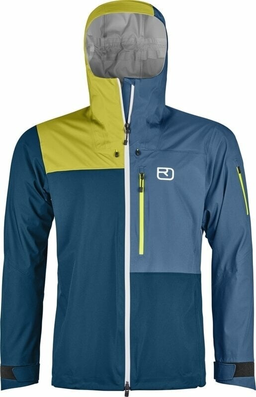 Ski Jacket Ortovox 3L Ortler Jacket M Petrol Blue M