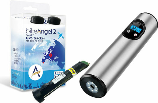 Elektronika za bicikl bikeAngel 2-BIKE/E-BIKE EU Smart GPS Tracker Alarm + Battery Air Pump SIlver Europska unija - 1