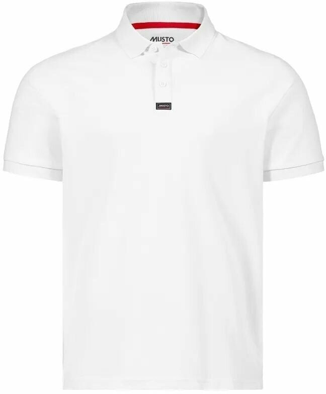 Skjorta Musto Essentials Pique Polo Skjorta White S