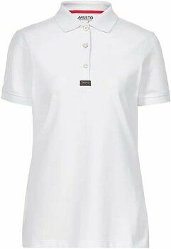 T-Shirt Musto W Essentials Pique Polo T-Shirt White 12 - 1