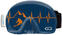 Housse pour casques de ski Soggle Goggle Protection Heartbeat Blue/Orange Housse pour casques de ski