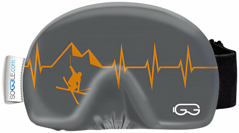 Housse pour casques de ski Soggle Goggle Protection Heartbeat Grey/Orce Housse pour casques de ski