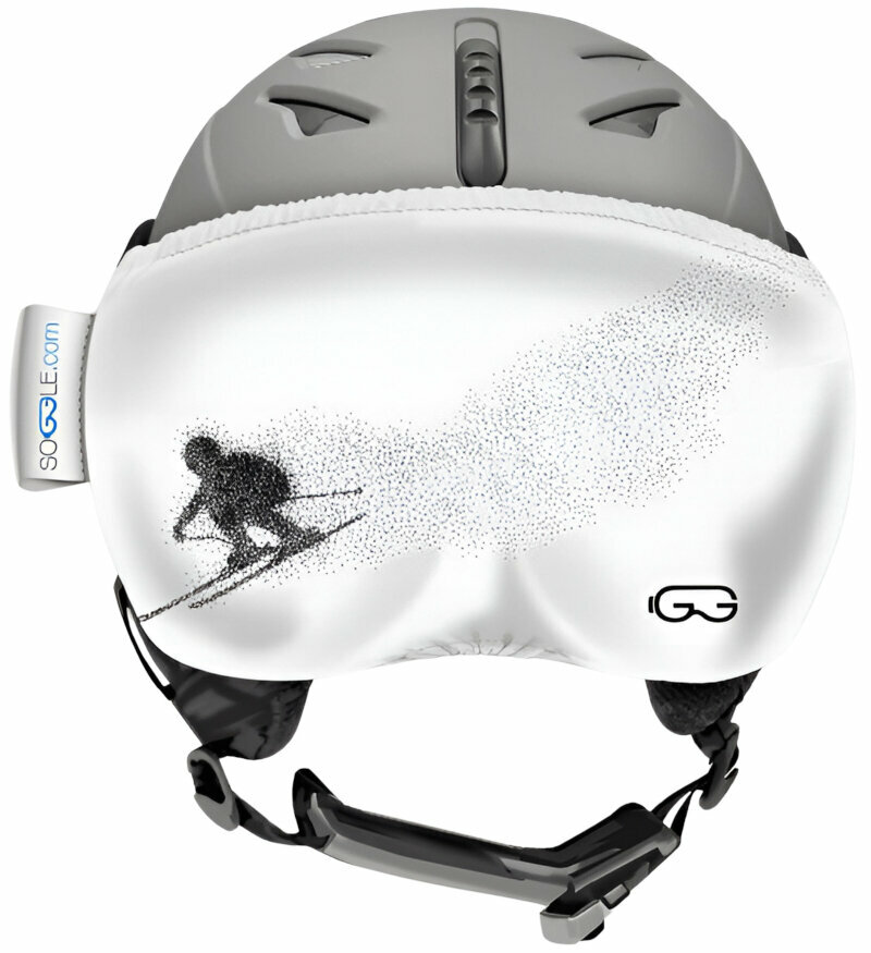 Ski Goggle Case Soggle Vizor Protection Black & White Ski Goggle Case