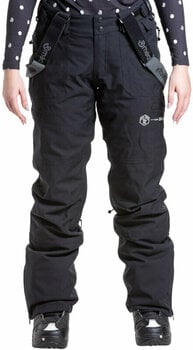 Pantalons de ski Meatfly Foxy Womens SNB and Ski Pants Black L - 1