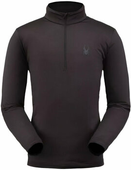T-shirt/casaco com capuz para esqui Spyder Prospect Black L Hoodie - 1