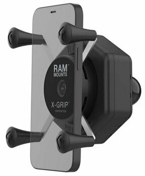 Motorcycle Holder / Case Ram Mounts X-Grip Phone Holder with Ball & Vibe-Safe Adapter - 1
