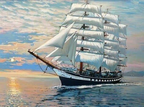 Painting by Numbers Gaira Painting by Numbers Sailing Boat M1163TL - 1
