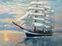 Рисуване по номера Gaira Мозайка Sailing Boat M1163TL