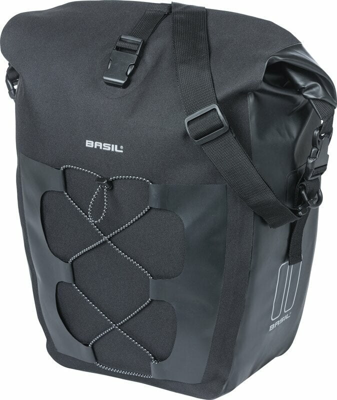 Bicycle bag Basil Navigator Waterproof L Single Pannier Bag Black L 31 L