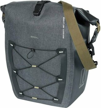 Cyklistická taška Basil Navigator Storm MIK SIDE L Single Pannier Bag Black L 31 L - 1