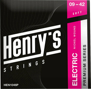 Struny pro elektrickou kytaru Henry's Nickel Wound Premium 09-42 - 1