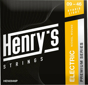 Struny do gitary elektrycznej Henry's Nickel Wound Premium 09-46 - 1