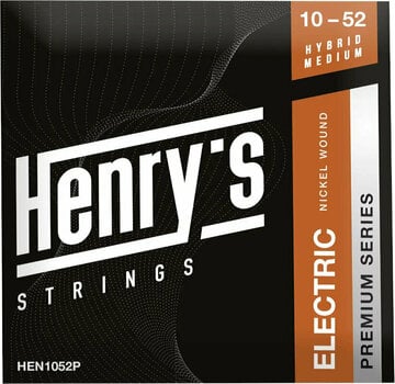 E-guitar strings Henry's Nickel Wound Premium 10-52 - 1