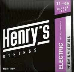 E-guitar strings Henry's Nickel Wound Premium 11-49 E-guitar strings