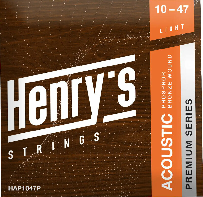 Struny pro akustickou kytaru Henry's Phosphor Premium 10-47