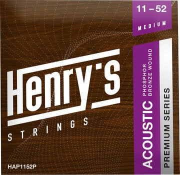 Cordes de guitares acoustiques Henry's Phosphor Premium 11-52 - 1