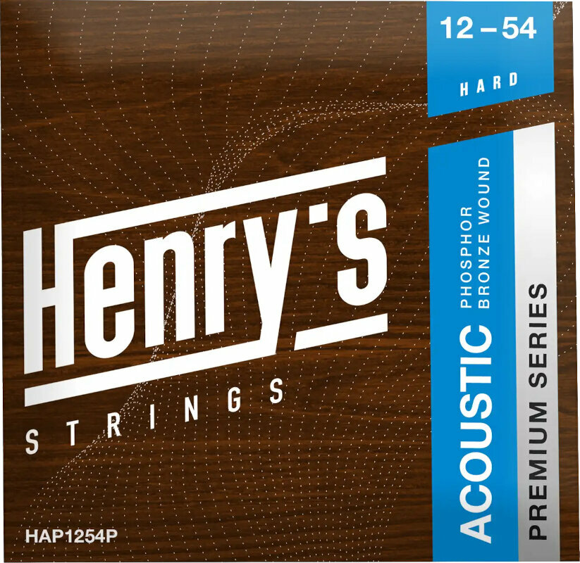 Cordas de guitarra Henry's Phosphor Premium 12-54