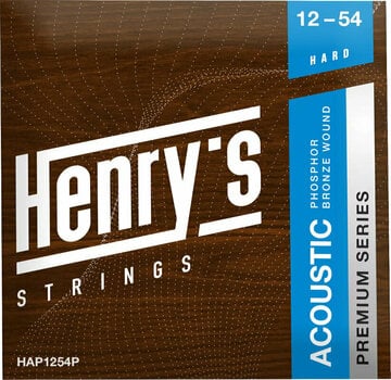Cordes de guitares acoustiques Henry's Phosphor Premium 12-54 - 1