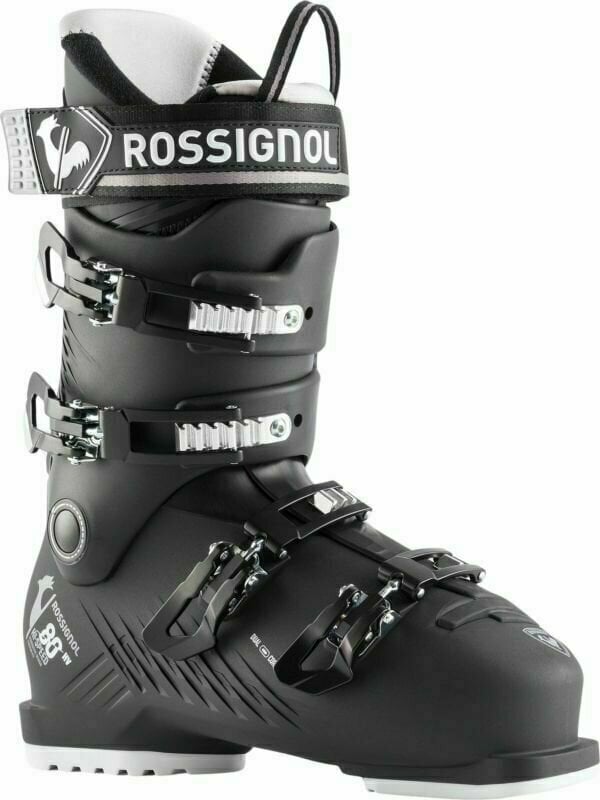 Cipele za alpsko skijanje Rossignol Hi-Speed 80 HV Black/Silver 30,0 Cipele za alpsko skijanje