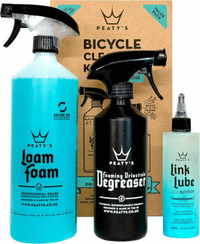 Почистване и поддръжка на велосипеди Peaty's Wash Degrease Lubricate Starter Pack 1 L-500 ml-120 ml Почистване и поддръжка на велосипеди - 1