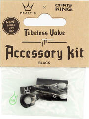 Kerékpár defekt javítása Peaty's X Chris King MK2 Tubeless Valve Accessory Kit Black Kerékpár defekt javítása